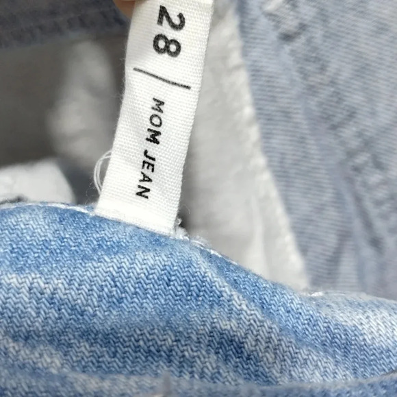 PacSun Patchwork‎ Mom Jeans size 28 Patches Maximalist Boho Festival Unique - Picture 5 of 9